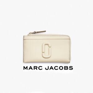 Marc Jacobs Snapshot Cream Zip Catd Holder Wallet